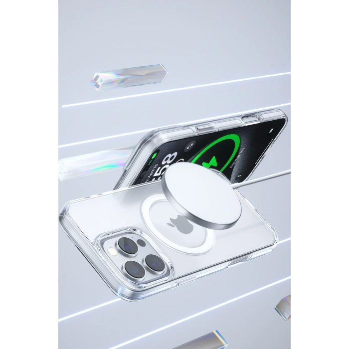 Joko iPhone 16 Pro Gleam PC Sert Magsafe Kılıf - Kahverengi