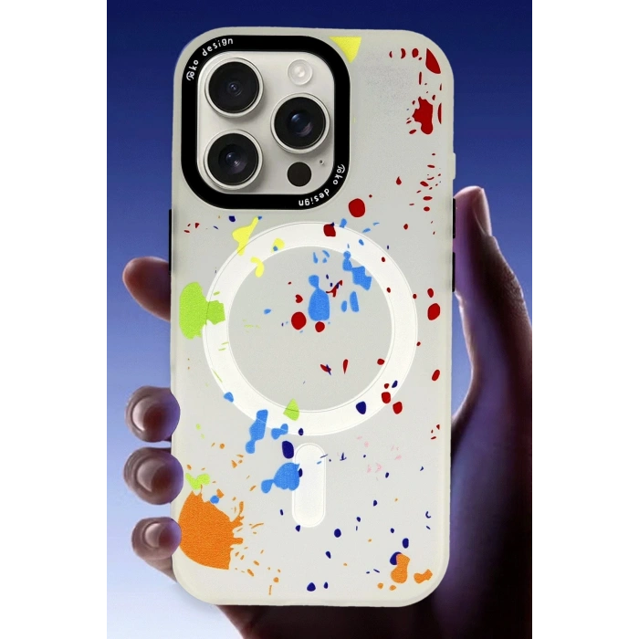 Joko iPhone 16 Pro Max Colorful Magsafe Kapak - Titan Gri