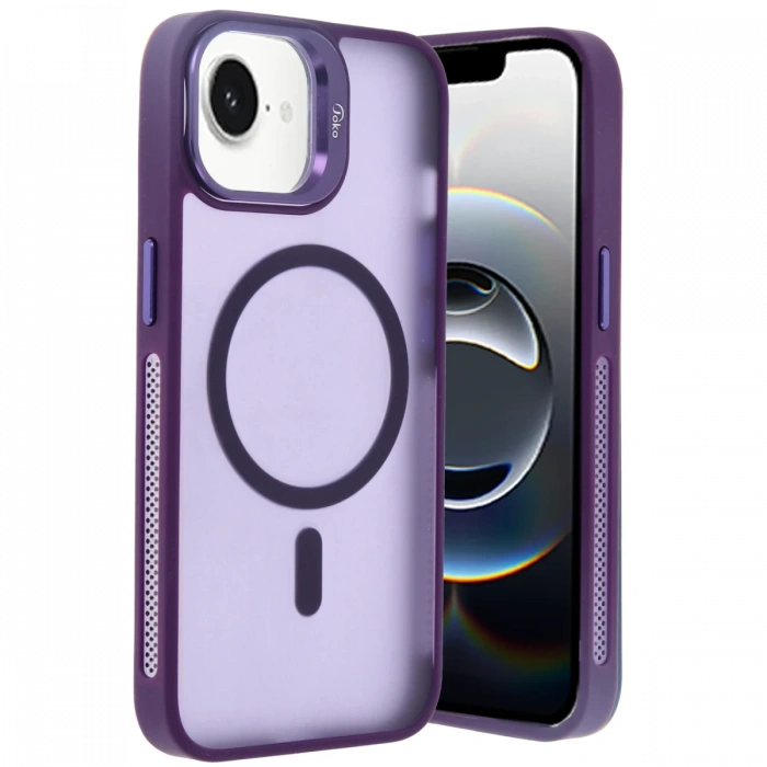 Joko iPhone 16E Flet Lens Magsafe Kapak - Derin Mor