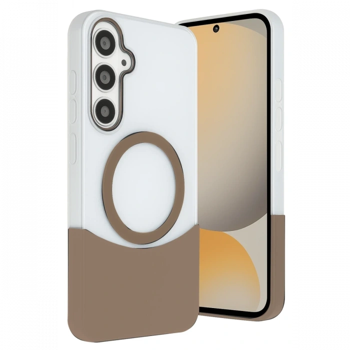 Joko Samsung Galaxy S24 FE Velar Magsafe Kapak - Çöl Titanyum