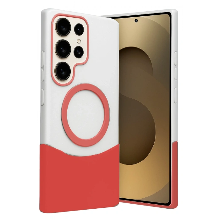 Joko Samsung Galaxy S24 Ultra Velar Magsafe Kapak - Kırmızı