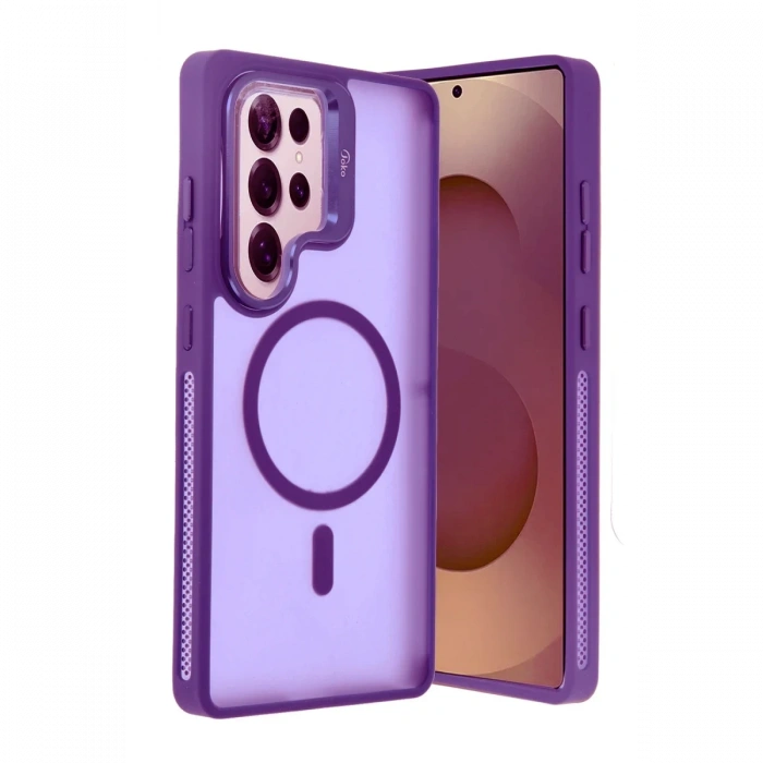 Joko Samsung Galaxy S25 Ultra Flet Lens Magsafe Kapak - Derin Mor