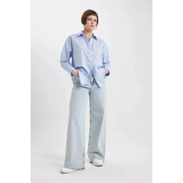 Kadın Gömlek Mavi W7702az/be526