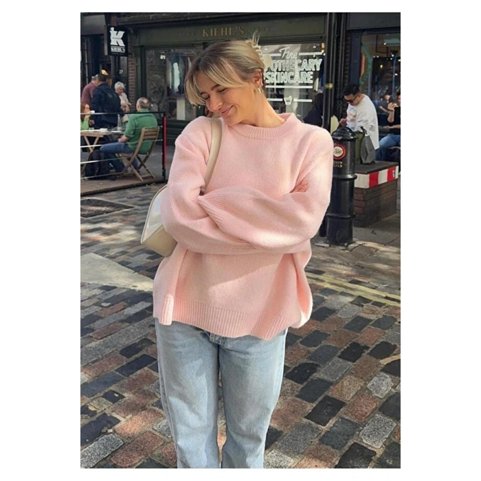 Kadın Oversize Kalıp Kışlık Kazak