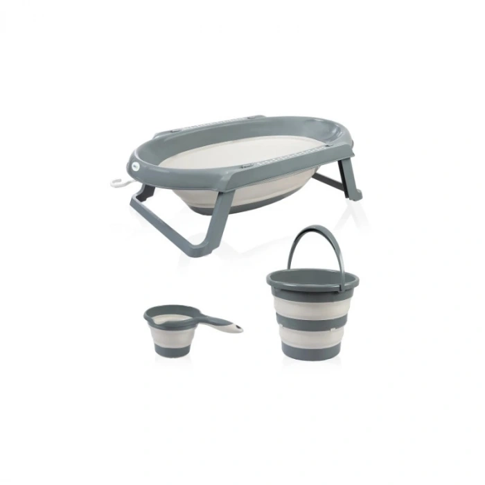  Katlanır Banyo 3Lü Küvet Seti 765 Antrasit