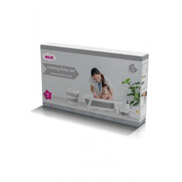 Katlanır Küvet Seti Gri