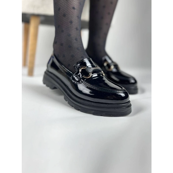 KB-ZN101 Kuback Kömür Rugan Günlük Kadın Babet