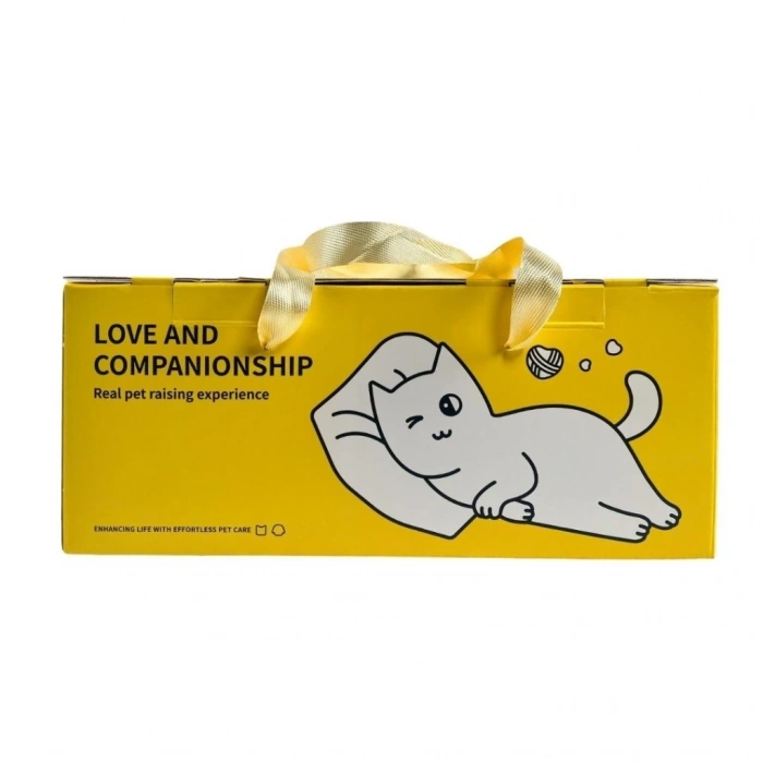 Kedi El Çantası Kirli Beyaz