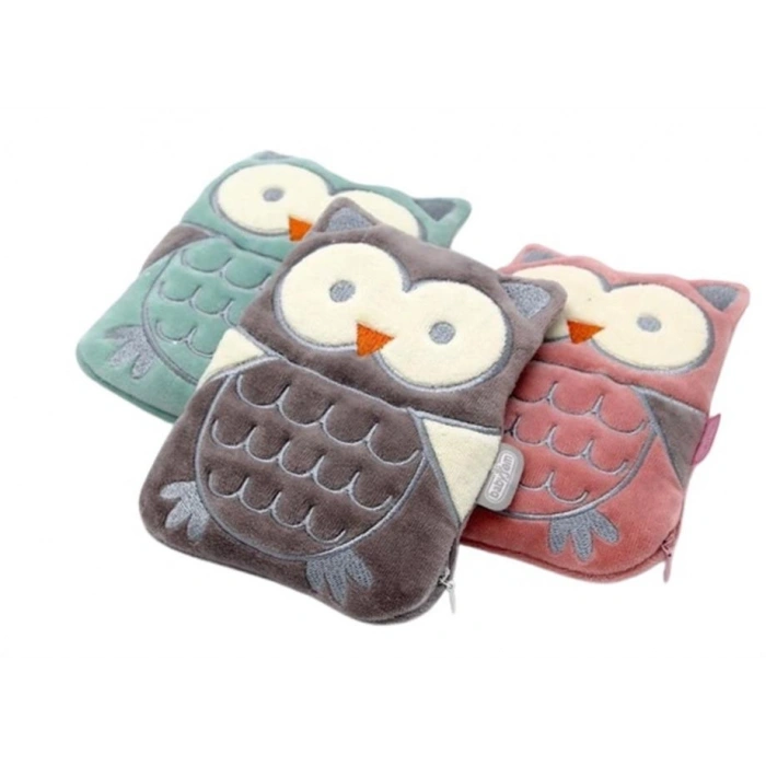  Kiraz Çekirdekli Baykuş Kadife Gaz Yastığı 366 Gri Baykuş