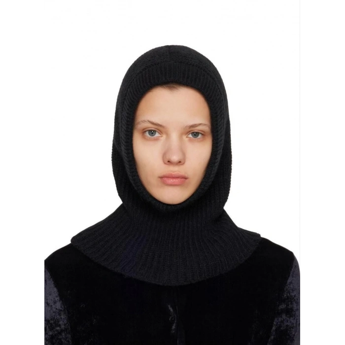 KIŞLIK TAM KALIP BOĞAZLI DOKUMA TRİKO BERE - SİYAH