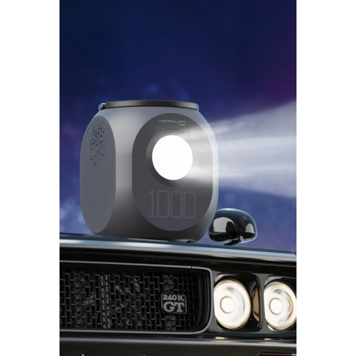 Konfulon CN09 Powerbank 1000W 270.000 mAh Kamp Şarj 45W PD - Gri