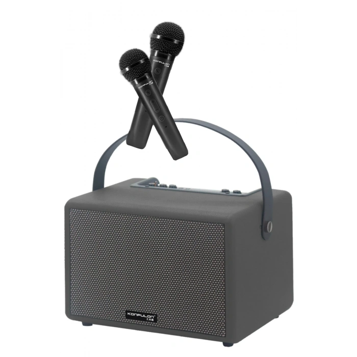 Konfulon F31 50W Sürücülü 2 Adet Mikrofonlu BT 5.2 Kablosuz Hoparlör - Yeşil