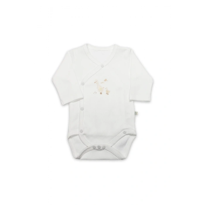 Kruvaze  Body Uzun Kol Welcome Duck 17108 Sarı