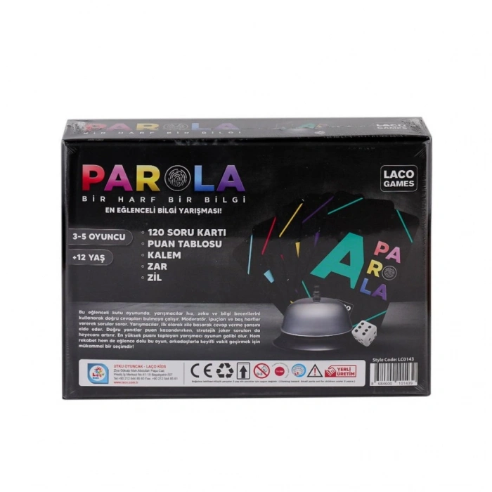 LC0143 Parola En Eğlenceli Bilgi Oyunu -