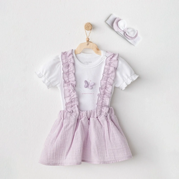 Magical Butterfly 3Lü Takım Lila