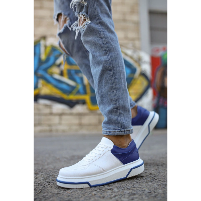 MN075 - CBT Signature Erkek Ayakkabı BEYAZ / SAX MAVI