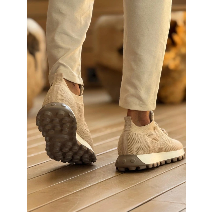 MN2409 - Triko Erkek Ayakkabı BEJ