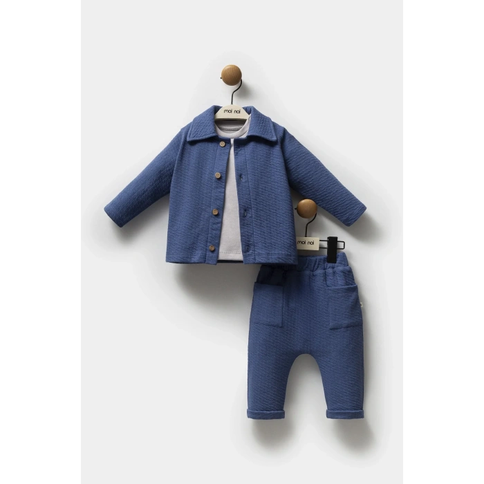 Moi Noi Ceketli Takım Mnb5321 Navy Blue