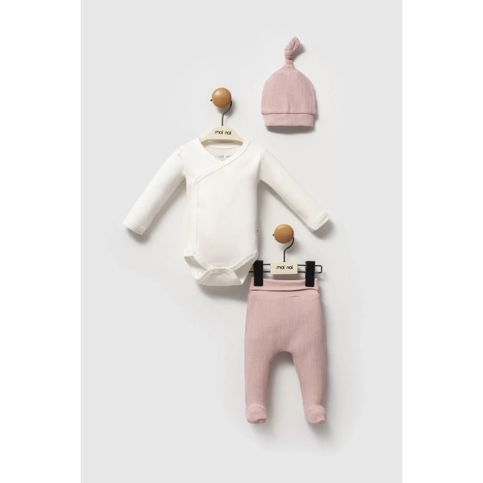 Moi Noi Şapkalı Badi Pantolon Takım Mnb5345 Mürdüm