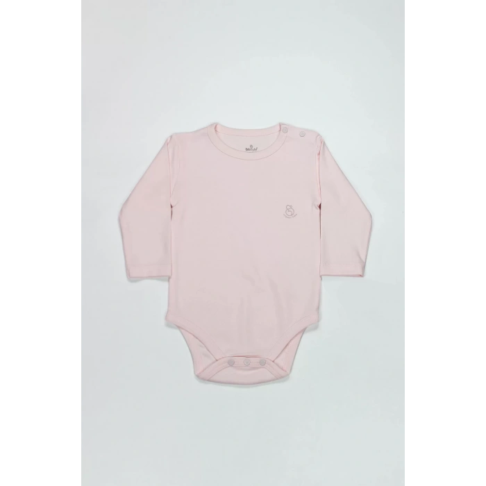 Natural Basic Style Uzun Kol Body 17104 Pembe