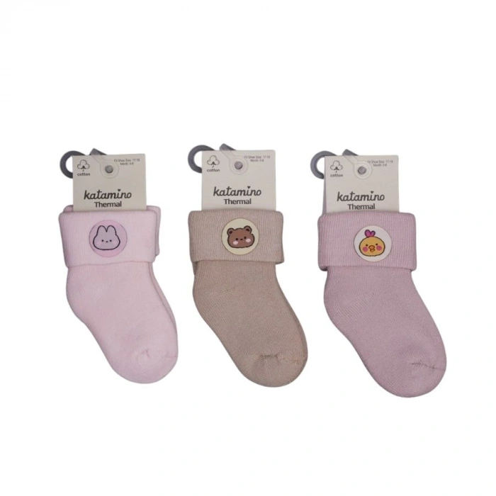  Nesrin Aksesuarlı Kız Bebek Havlu Soket Çorap K45902 (ADET FİYATIDIR)