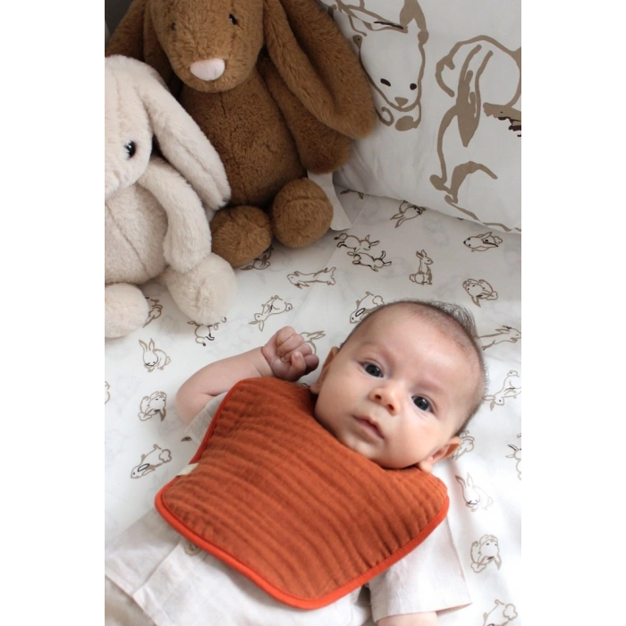 NessiWorld Müslin Önlük 3Lü 60101 Kiremit Bej Hardal