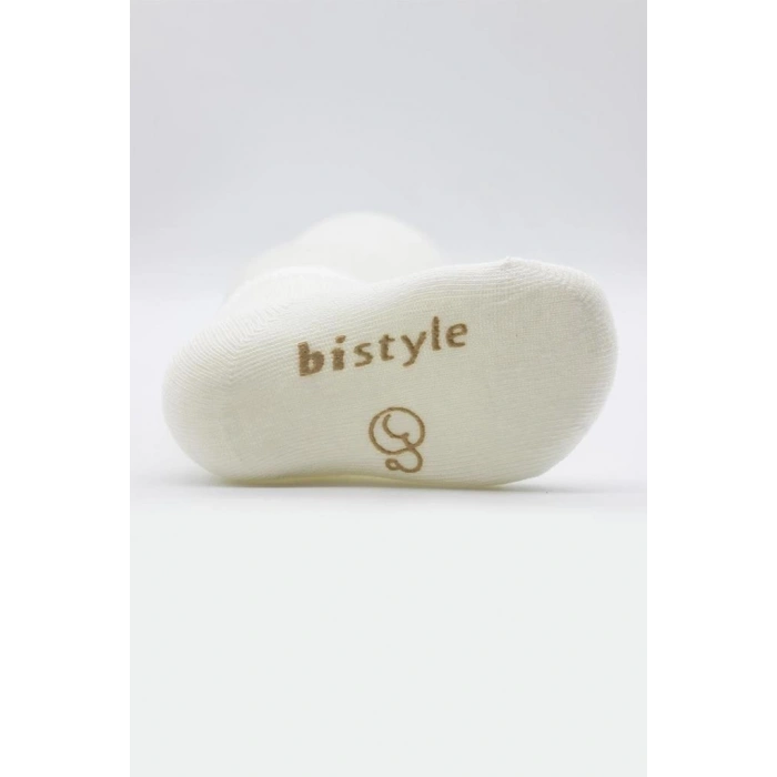 NessiWorld Puanlı Kaymaz Penye Soket Çorap 3Lü BS10108 Bej