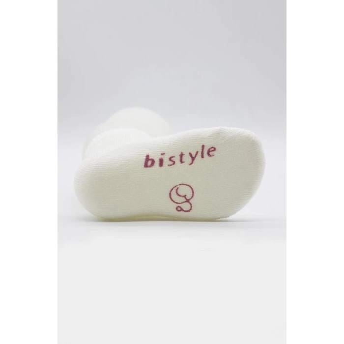 NessiWorld Puanlı Kaymaz Penye Soket Çorap 3Lü BS10108 Pudra