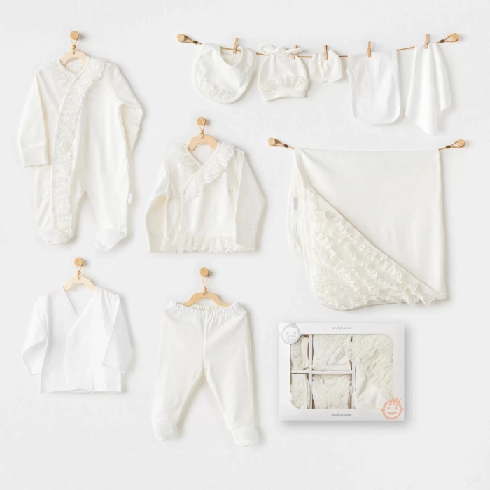 Newborn Chic Girl 10Lu Hastane Çıkışı Ekru