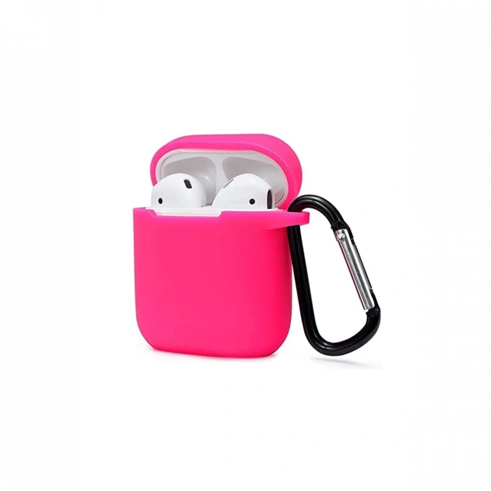 Newface Airpods 2 (2.nesil) Sert Silikon Kılıf - Pembe