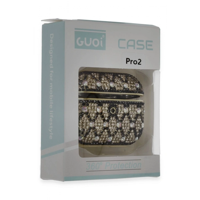 Newface Airpods Pro 2 (2.nesil) Klor Taşlı Kılıf - Desen 4