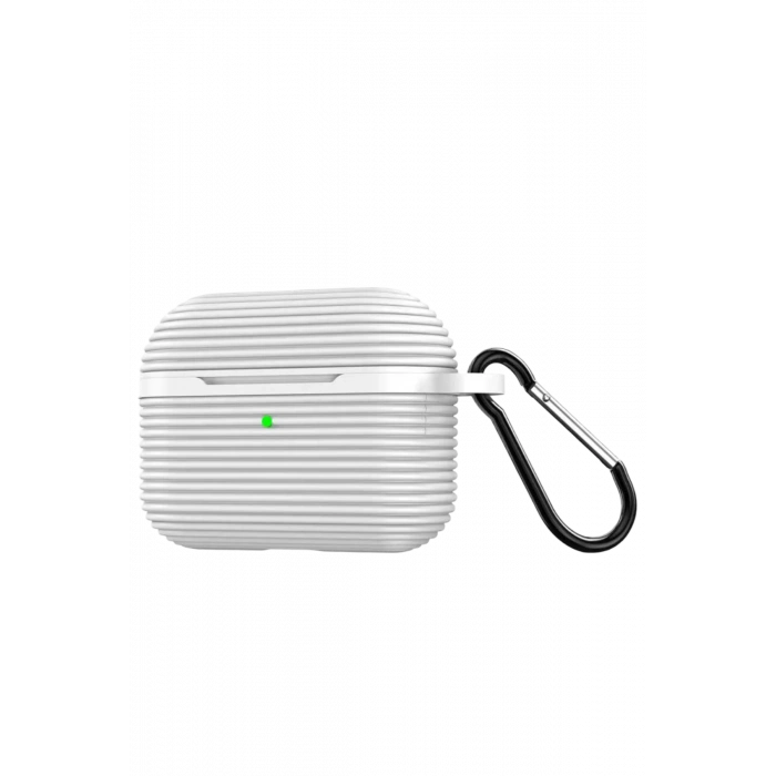 Newface Airpods Pro 3 (3.nesil) Raven Silikon Kılıf - Beyaz