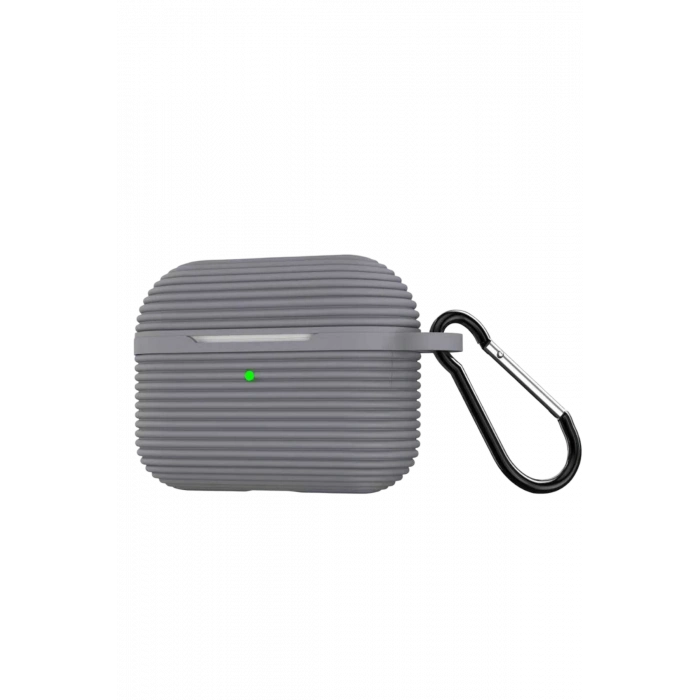 Newface Airpods Pro 3 (3.nesil) Raven Silikon Kılıf - Gri