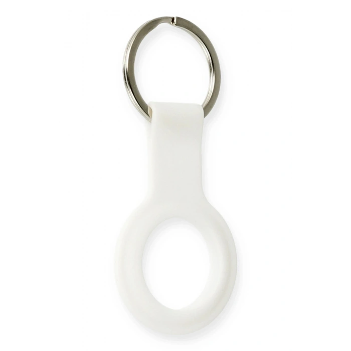 Newface Airtag Silikon Kılıf - Beyaz