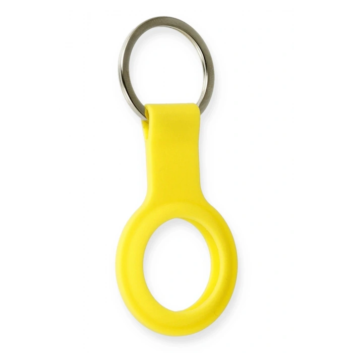 Newface Airtag Silikon Kılıf - Sarı