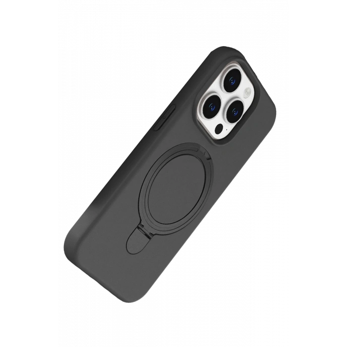 Newface Apple iPhone 14 Pro Max Regal Magsafe Standlı Kapak - Titan Gri