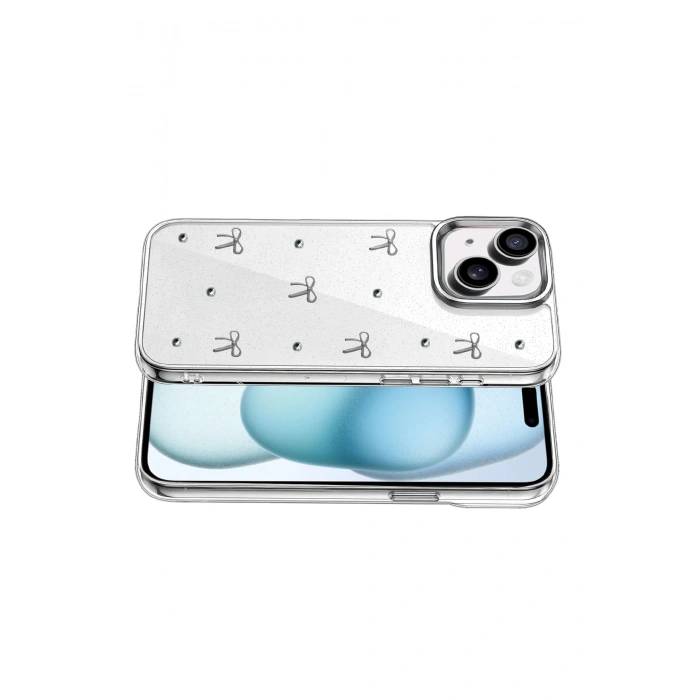 Newface Apple iPhone 15 Plus Fiyonk Desenli Kapak - Desen 5