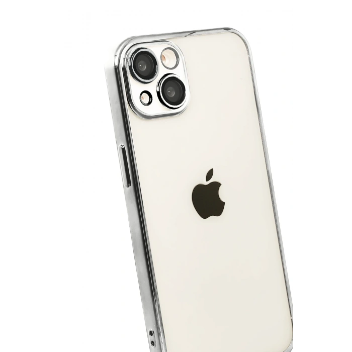 Newface Apple iPhone 15 Razer Lensli Silikon - Titan Gri