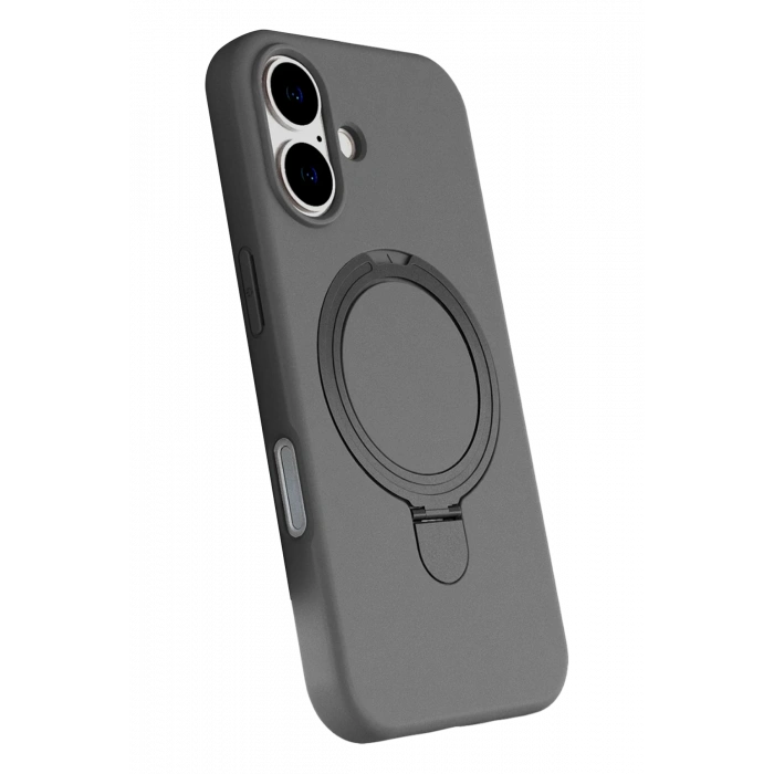 Newface Apple iPhone 16 Plus Regal Magsafe Standlı Kapak - Titan Gri
