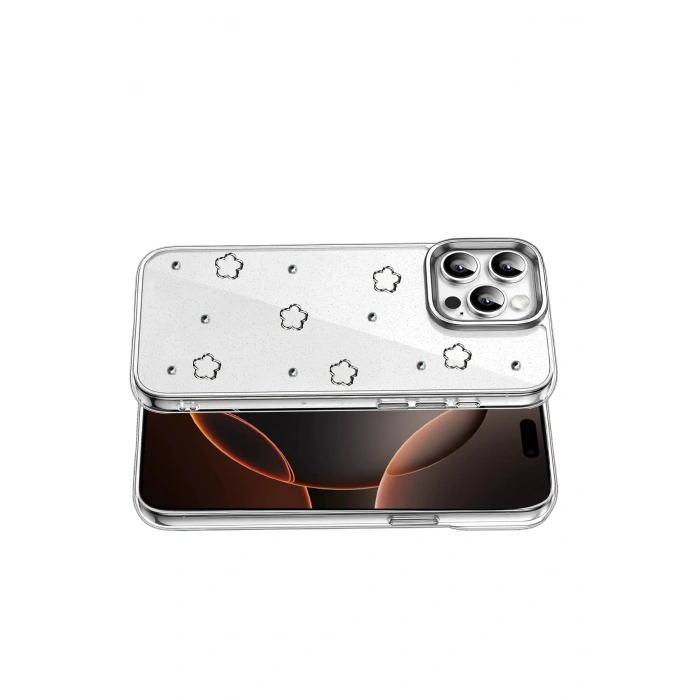 Newface Apple iPhone 16 Pro Max Fiyonk Desenli Kapak - Desen 2