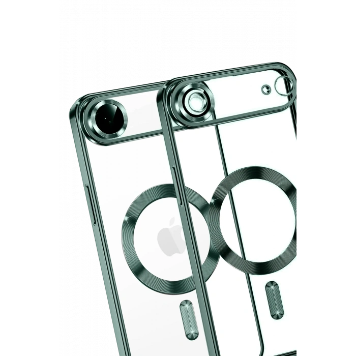 Newface Apple iPhone 17 Air Kross Magneticsafe Kapak - Koyu Yeşil