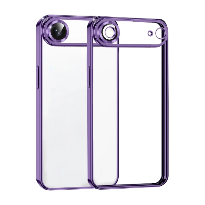 Newface Apple iPhone 17 Air Razer Lensli Silikon - Mor