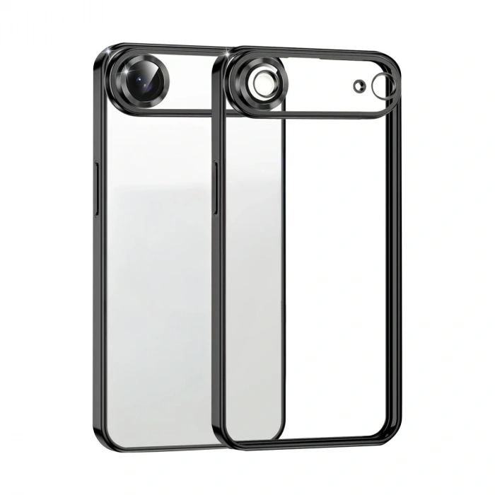 Newface Apple iPhone 17 Air Razer Lensli Silikon - Siyah