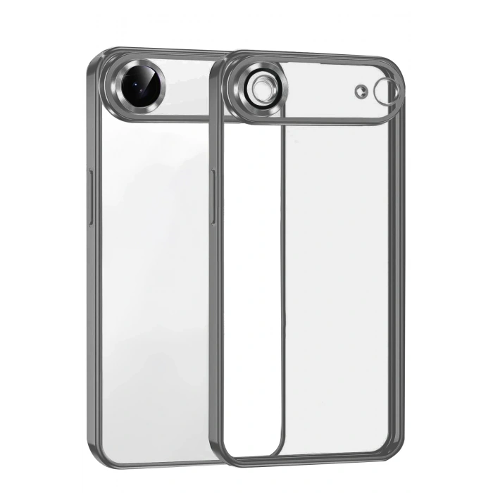 Newface Apple iPhone 17 Air Razer Lensli Silikon - Titan Gri