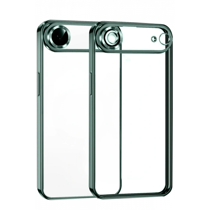 Newface Apple iPhone 17 Air Razer Lensli Silikon - Yeşil