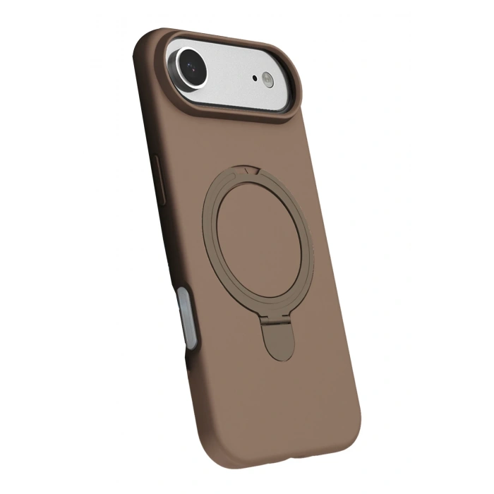 Newface Apple iPhone 17 Air Regal Magsafe Standlı Kapak - Çöl Titanyum