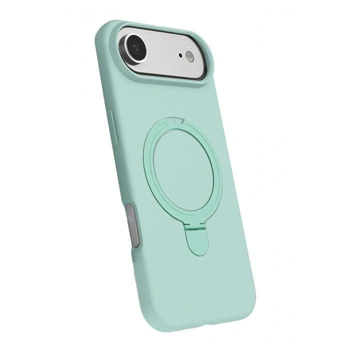 Newface Apple iPhone 17 Air Regal Magsafe Standlı Kapak - Su Yeşili