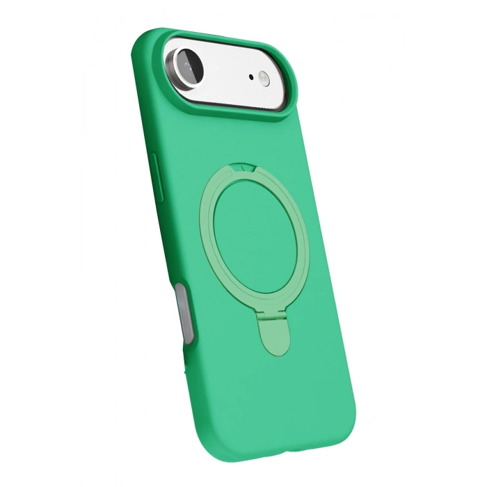 Newface Apple iPhone 17 Air Regal Magsafe Standlı Kapak - Yeşil