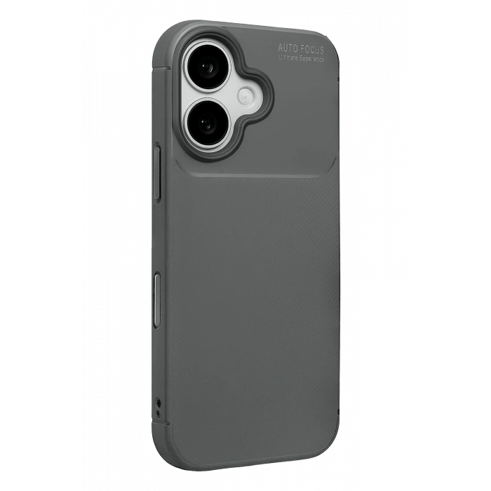 Newface Apple iPhone 17 Auto Focus Karbon Kapak - Gri