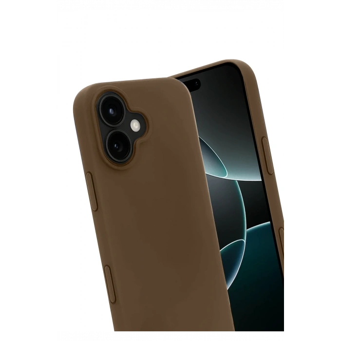 Newface Apple iPhone 17 First Silikon - Kahverengi